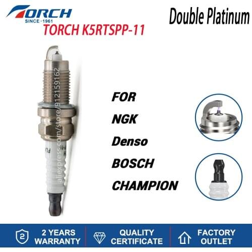 NGK PZFR5D-11 Spark Plug Replace Double Platinum Torch K5RTSPP-11 Champion KC8ZPYPB4 Bosch F7HPP22 Denso IK16TT Ignition System