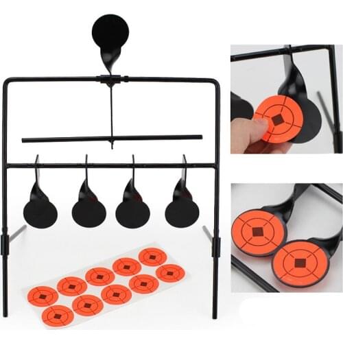 Tactical airsoft wind-bell automatic reset rotating shooting target metal BB gun bullet hunting Training targets