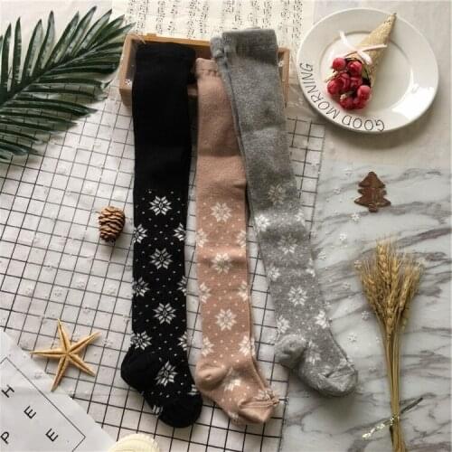 Tonytaobaby Spring and Autumn New Style Female Baby Pure Cotton Korean Snowflake Legged Pants Pantyhose 1-3-6 Years Old