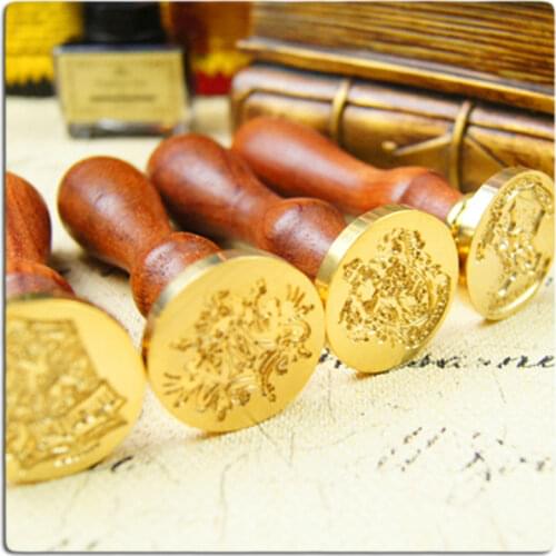 Hign quality THANK YOU stock pattern seal wax stamp