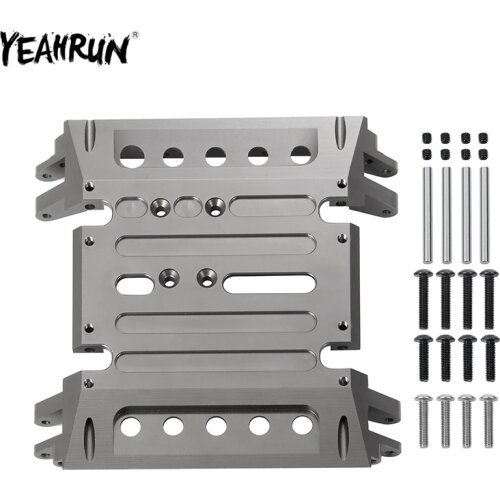 YEAHRUN RC Car Bottom Plate Center Gear Box Mount CNC Aluminum Skid Plate for 1:10 Axial Wraith 90018 RC Rock Crawler Car Parts