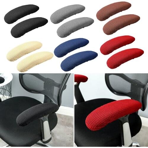 2pcs Chair Armrest Pads For Home or Office Chairs For Elbow Relief Polyester Armrest Gloves Slip Proof Sleeve Pack Chair Cover