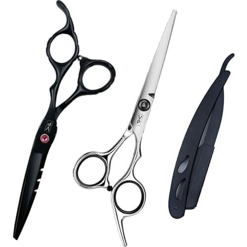 6'' JP 440C Hair Scissors Professional Hairdressing Scissor High Quality Barber Scissors Thinning Cutting Salon Barbershop Set
