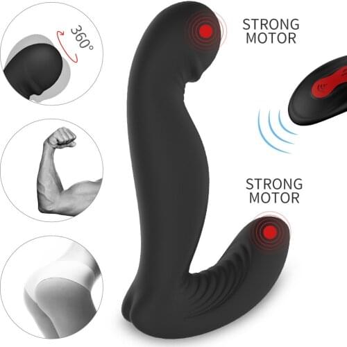 Anal Massager Sex Toys Adult Prostate Massager Head Twist Male Anal Prostate Massager Anal Plug Anal Toys for Gay Men Tail Plug