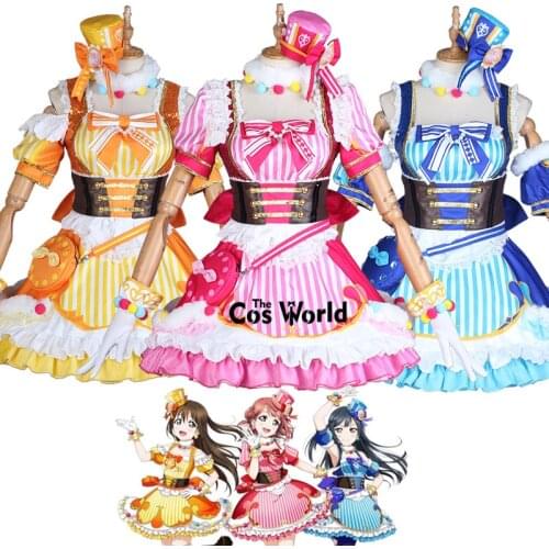 Love Live! Nijigasaki High School Idol Club Unit A・ZU・NA Uehara Ayumu Dress Uniform Outfit Anime Cosplay Costumes
