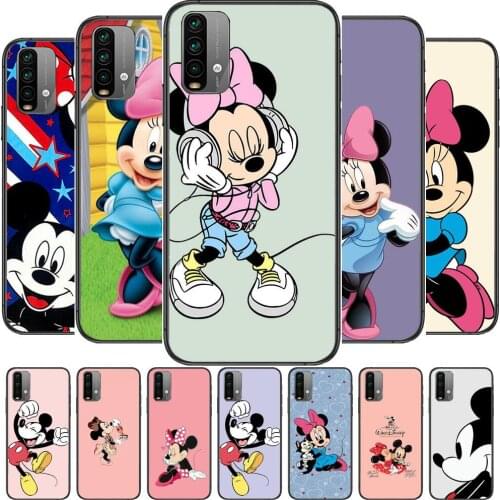 Jump Mickey Minnie Mouse Phone Case For XiaoMi Redmi 11 lite 9C 8A 7A Pro 10T 5G Anime Cover Mi 10 Ultra Poco M3 X3 NFC 8 SE cov