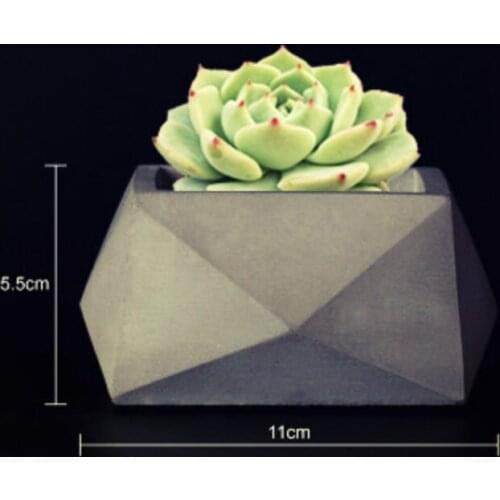 Diy Concrete Garden Flowerpot Making Mold Home Desktop Decoration Craft Succulent Plants Planter Silicone Molds for Cement Pot