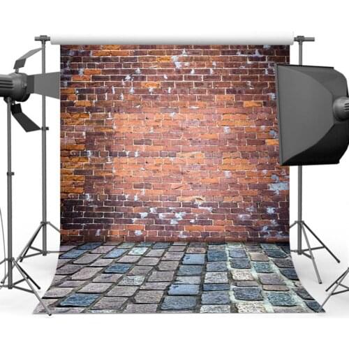 Mehofoto Red Brick Wall Photo Backdrop for Photography Vintage Brick Background Boot Studio Customize F-1574