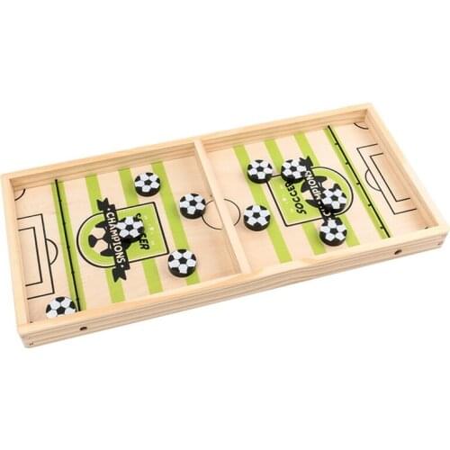 Fast Sling Puck Game 1 Set Parent-Child Interactive Games,1 Chess Board and 10 Chess Pieces,Foosball Winner Board Game
