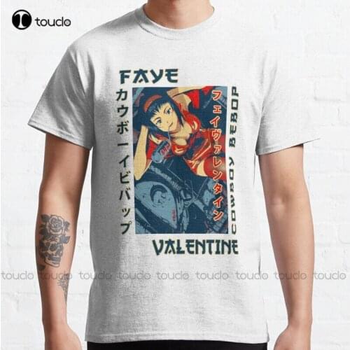 New Faye Valentine Cowboy Bebop Adventure Anime Character Classic T-Shirt White T Shirt s-5xl graphic t shirts Unisex
