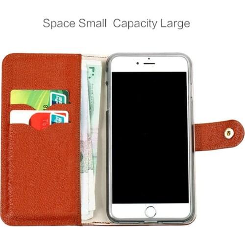 Small embossed pattern card slot for Samsung galaxy s9 mobile phone case hand-made custom genuine Leather flip phone case