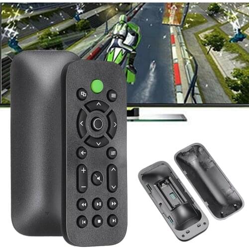 Mayitr 1pc Multifunctional Media Remote Control Black Plastic Game Gamepad Multimedia Controller for Microsoft Xbox One Console