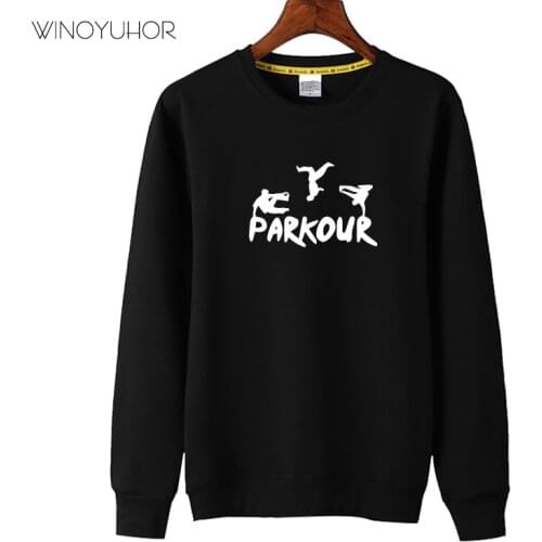 Kids Parkour Born To Jump Print Cool Sweatshirts Children Autumn Casual Long Sleeve Tops Cotton Boys Girls Hip Hop Hoodies