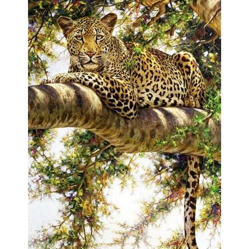 Full Square/Round Drill 5D DIY Diamond Painting "Leopard" 3D Rhinestone Embroidery Cross Stitch 5D Home Decor