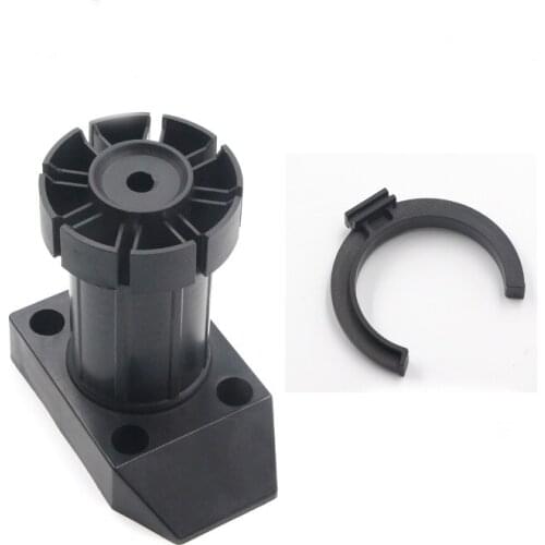 Cupboard Plastic Adjusting Foot 10CM Kitchen ABS Black Thickening Support Leg Adjustable PP Furniture Fixed Foot Bracket 10pcs