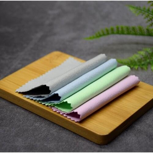 200pcs/Lot 925 Silver Polish Cloth Double-sided Plush Jewelry Polish Cloth Jewelry Cleaner 8*8cm