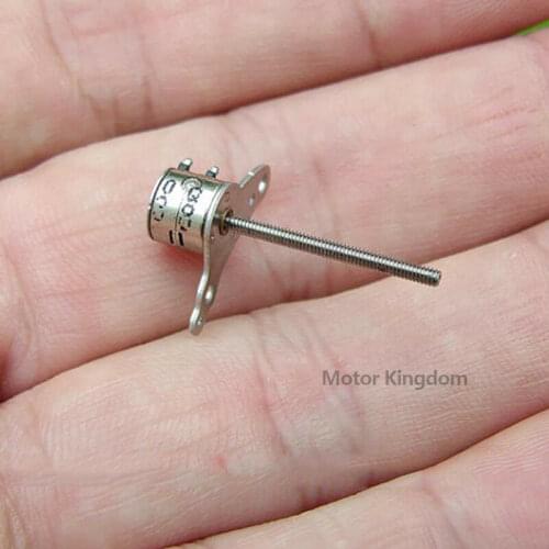 Nidec Micro 6mm Stepper Motor 2-phase 4-wire Stepping Motor with 17mm Long Linear Screw Shaft For Camera Lens Adjustment