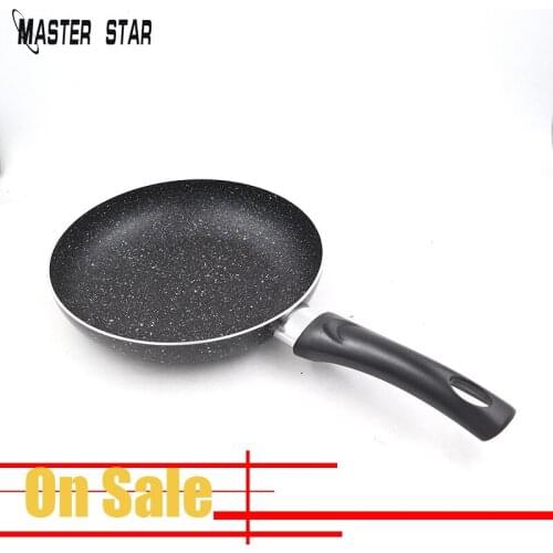 Master Star Classic Black Granite Coating Frying Pan Non-stick Fast Heat Fry Pan Gas Cooker Skillet Pans Cookware