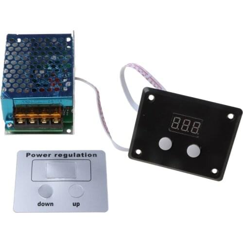 LED Digital Display AC 220V 4000W SCR Voltage Regulator Control Light Dimmer Thermostat