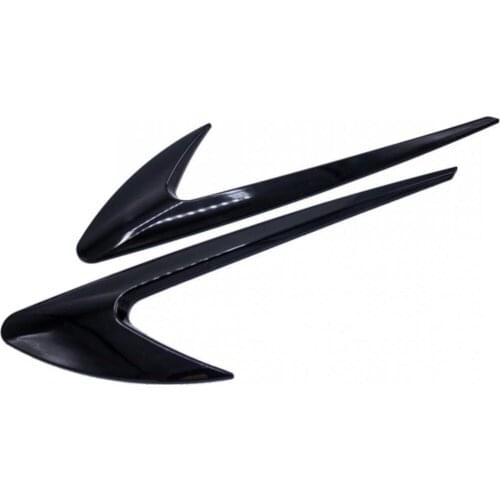 Universal Fender Vent Right Left Glossy Black Excellent Design Unbreakable Plastic