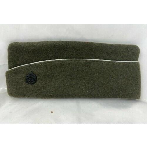 Ww2 Us Army OfficerS Garrison Cap Marine Corps Staff Sergeant Rank Black Badge armyshop2008