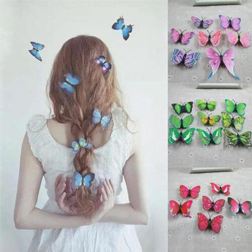 5pcs Women Butterfly Hair Clips Bridal Hair Accessory Wedding Photography Costume Hair Accessories Hair Clips
