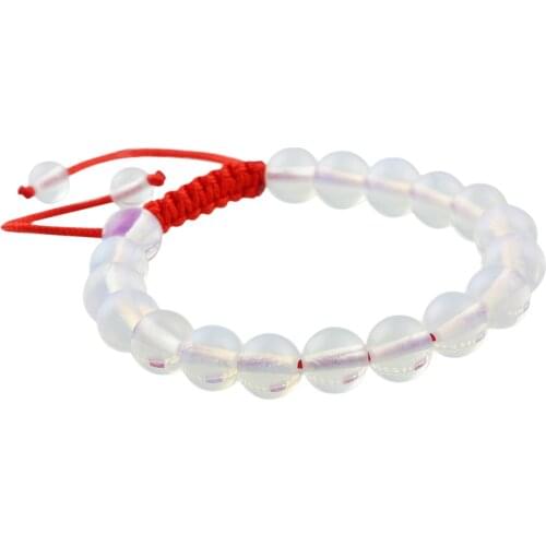 TUMBEELLUWA Malachite Stone Beads Handmade Bracelet Prayer Beads Bracelet Red String Adjustable Women Jewelry Unisex