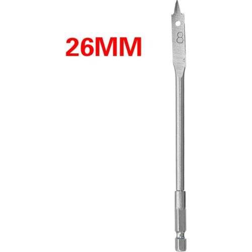 1Pc Titanium Coated Spade Flat Head 26mm Drill Bits Woodworking Tools Wood Boring Power Tools For Hand Drill Wood Drilling