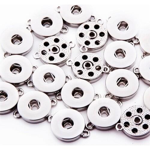 Hot wholesale 10pcs/lot High quality Mix styles 18mm Metal Snap Button Charm Styles Button Ginger Snaps Jewelry