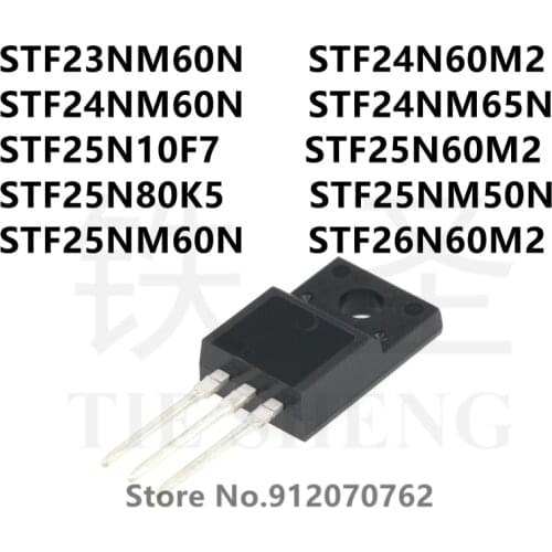 10PCS/LOT STF23NM60N STF24N60M2 STF24NM60N STF24NM65N STF25N10F7 STF25N60M2 STF25N80K5 STF25NM50N STF25NM60N STF26N60M2 TO-220F