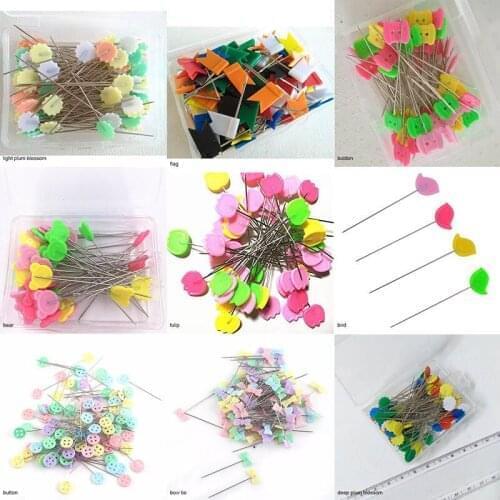 100pcs/box Stainless Steel Dressmaking Pins Embroidery Patchwork Pins Accessories Tools Sewing Needle DIY Sewing Accessories