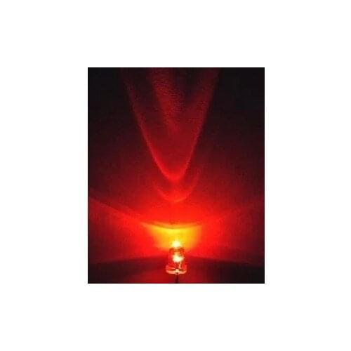 100PCS/LOT 3MM transparent shell red super bright LED light-emitting diode