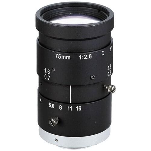 5 Megapixel 1" F2.8-16C 75mm C Mount Machine Vision lens for Industrial camera Smart security SL-C7528MP5