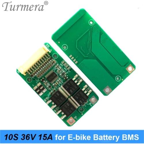 18650 Lithium Battery BMS 10S 36V 15A for 36V 42V E-bike E-scooter Power Wheel Battery Pack Use PTC + Balance Protection Board