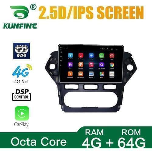 Car Radio For Ford MONDEO 2011-2013 MT AC Octa Core Android 10.0 Car DVD GPS Navigation Player Deckless Car Stereo Headunit
