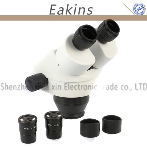3.5X 7X 45X 90X Continuous Zoom Binocular Stereo Microscope Barlow Lens WF10X/20MM Wide Field Objective For Phone Board Repair