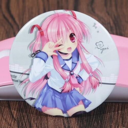 FFFPIN 5.8cm Japan Lovely Brooch Cosplay Game Pin Women Angel Beats Breastpin Badge Coin Icon Ornament for Clothining Dcro