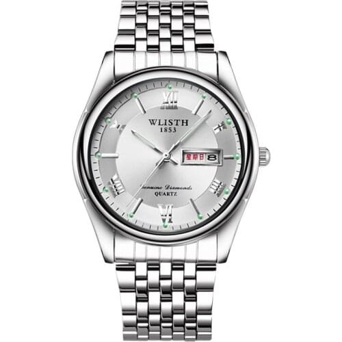 Mens Watches Top Luxury Brand WLISTH Waterproof Casual Man Watches Relogio Masculino Luminous Steel Calendar Watch Male Clock