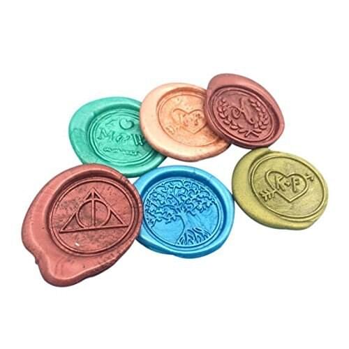 Tree of Life Vintage Retro Brass Head Wooden Handle Wax Seal Stamp Kit Wedding Invitation Envelope Stamps