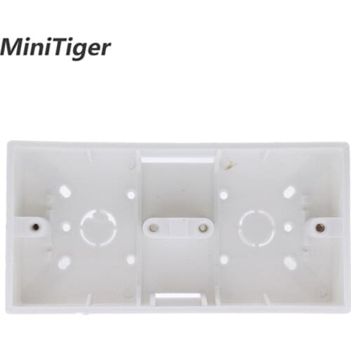 Minitiger External Mount Box 172mm*86mm*33mm for 86 Type Double Touch Switches or Sockets Apply For Any Position of Wall Surface