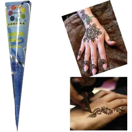 Red Henna Indian Arabic Henna Mehndi Tattoo Paste Waterproof Henna Paint Cream Indian For Stencil Mehndi Art Cone Art Body D8T7