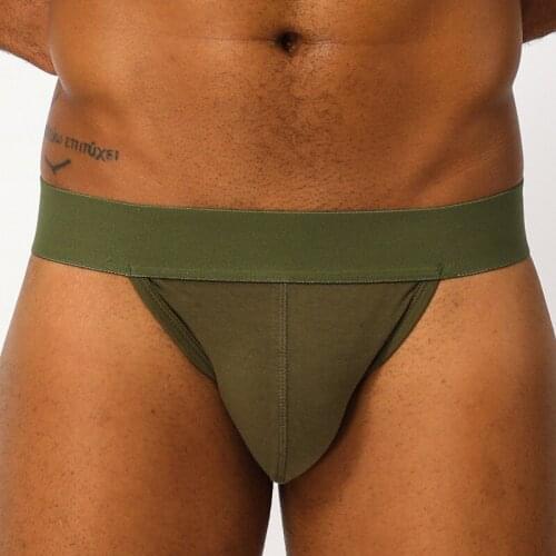 BITCED Mens Underwear Low-waist Cotton Thong Personality Hips Fashion Bikini Comfortable Sexy Low-waist Underwear