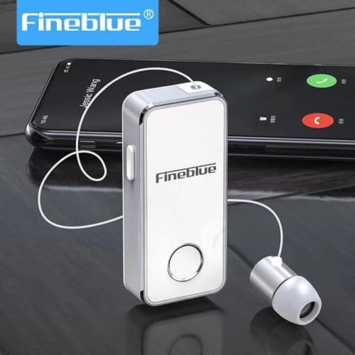 Fineblue F2 Pro Bluetooth 5.0 Earphone Easy to Pair aluminium alloy Stereo Handsfree retractable headset noise canceling F920