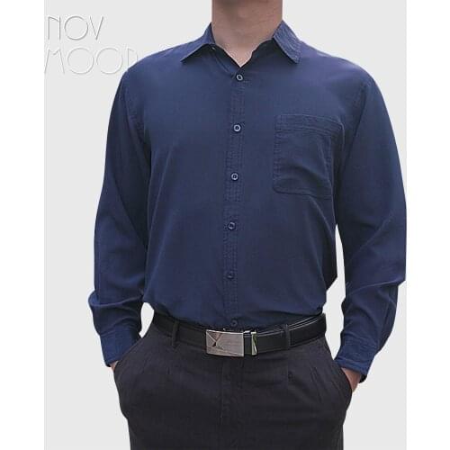 4 Colors solid men natural silk shirts long sleeve business shirt cheap chemise homm camiseta masculina vetement homme LT1508