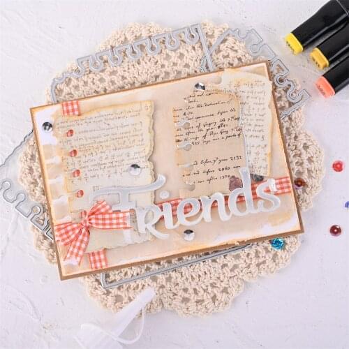 InLoveArts Handmade Bill Mark Cutting Dies 2021 New For Scrapbooking Card Making Dies Craft Book Word Die Cut Embossing Stencils