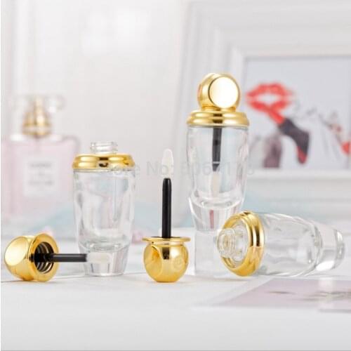 5/10/20pcs Empty Transparent Lip Gloss Tube DIY Cosmetic Lipbalm Refillable Container Glass Makeup Lipstick Vials