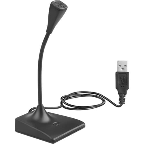 Adjustable mini recording speech USB laptop microphone with stand suitable for desktop computer high quality