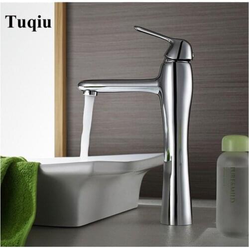 Vidric Bathroom Faucet Single Handle Hot Cold Switch Water Mixer Taps Wash Basin Bathroom Deck Mounted Basin Faucet