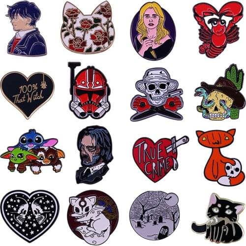 Creativity Movies TV Hard Enamel Pins Brooches Women Men Lapel Badges Backpack Collar Fashion Jewelry Gifts For Kids Friend