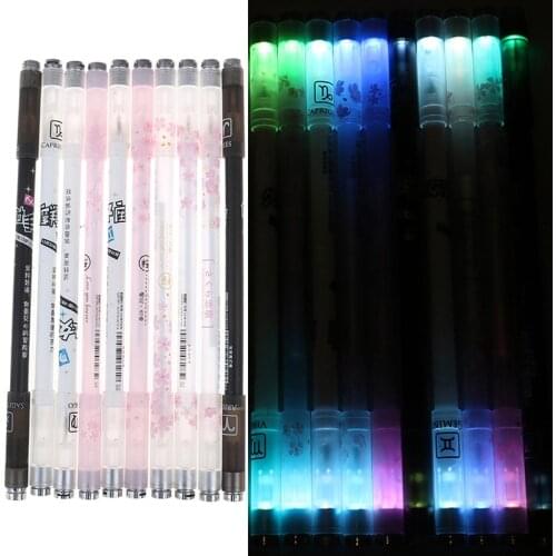 Turn Spinning Gaming Pen Glow Rotating Ballpoint Pens For Kids Light Colorful Bright Led Creative Flash Gift Toy School Supply